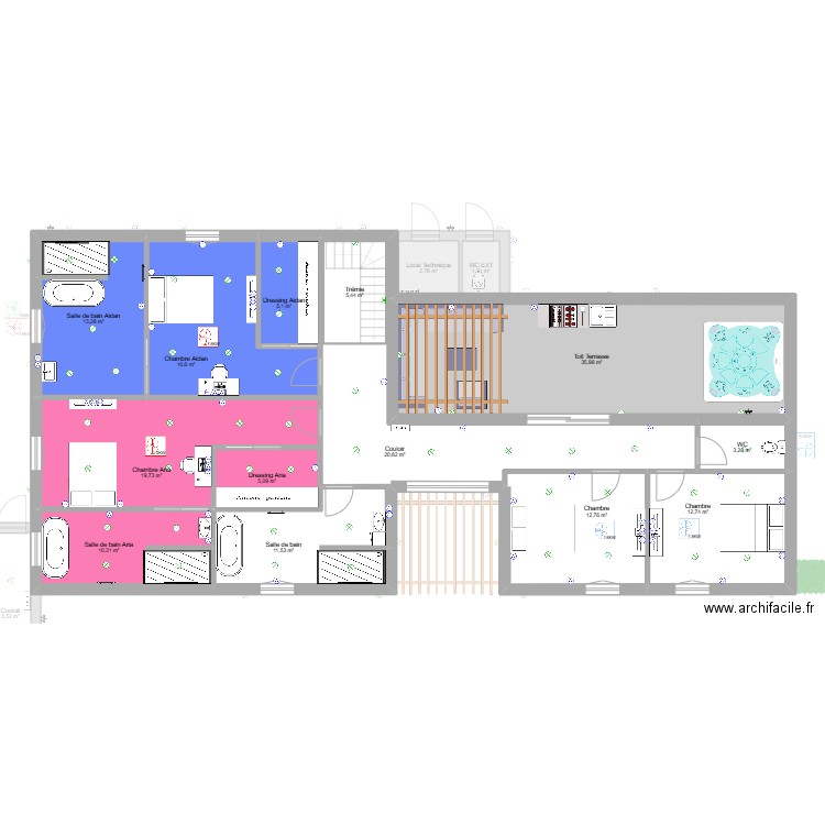 Maison de Rêve. Plan de 32 pièces et 553 m2