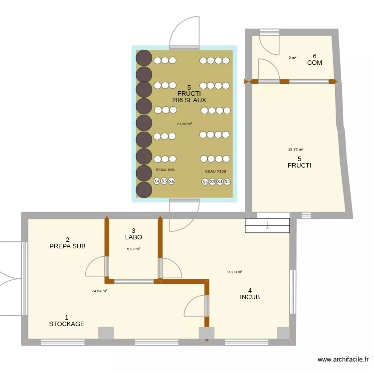 champicave + REPET 3. Plan de 6 et 99 m² champicave + REPET 3. Plan de 6 et 99 m²