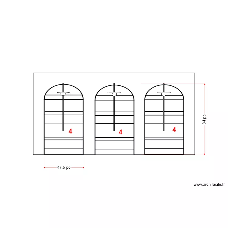 TBB Mur R Revetement. Plan de 