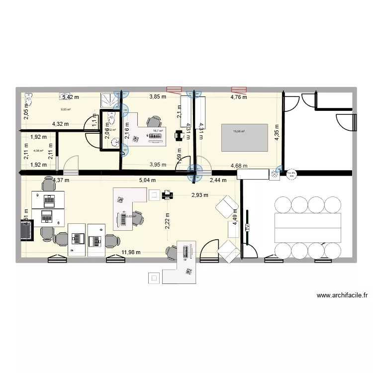 Maison Gradignan. Plan de 