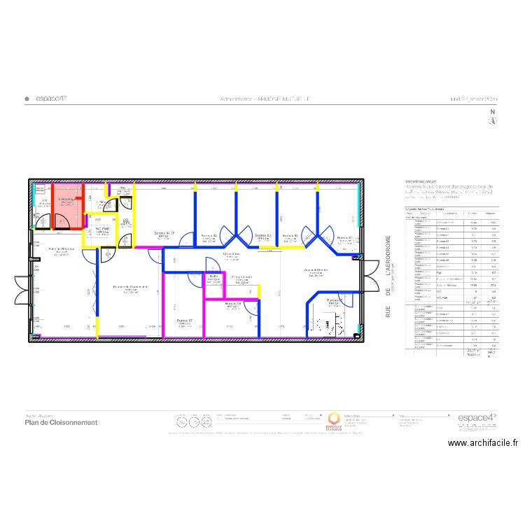 Biard. Plan de 22 pièces et 203 m2