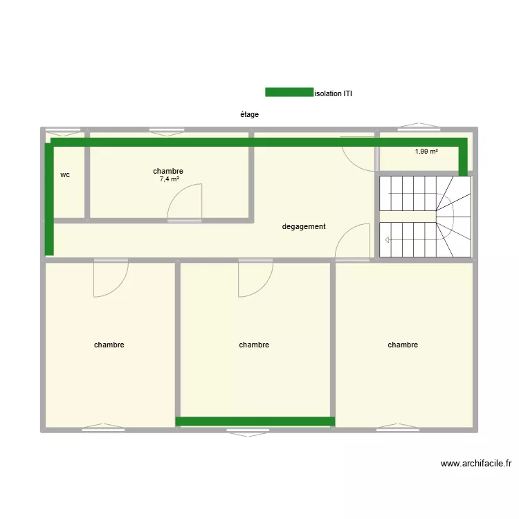croquis etage. Plan de 0 pièce et 0 m2 croquis etage. Plan de 0 pièce et 0 m2