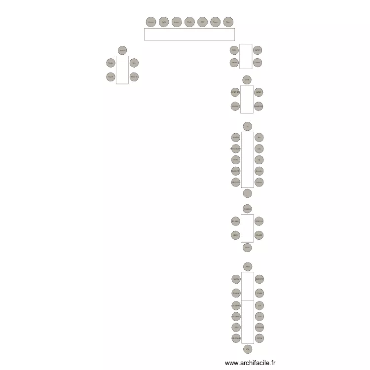 MARIAGE JEFF ET ELODIE. Plan de 