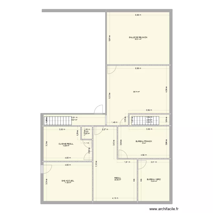 BUREAU FRANCK RDC. Plan de 