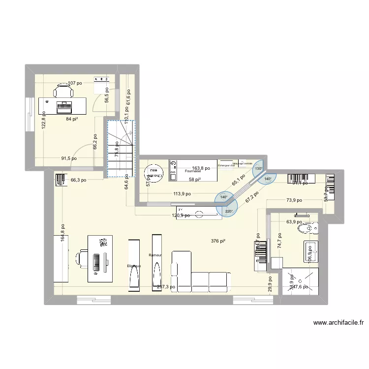 Sous sol 2024. Plan de 