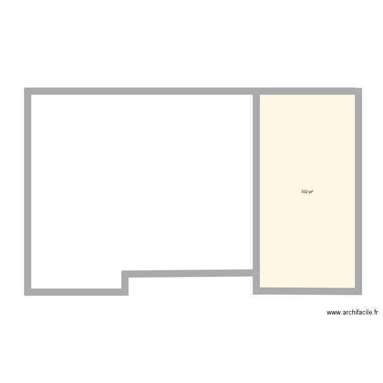 Gauguin. Plan de 1 pièce et 31 m2