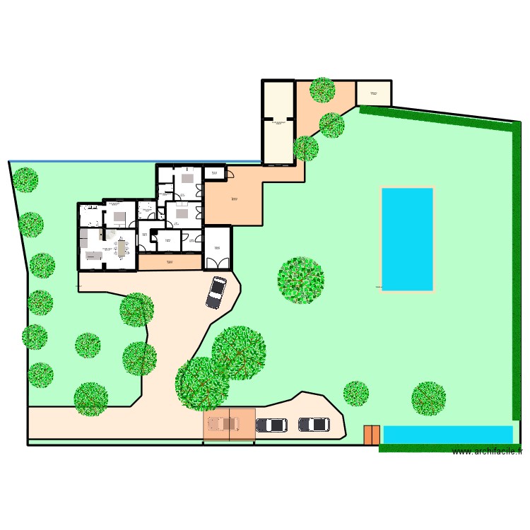 PIAZZA. Plan de 20 pièces et 2053 m2