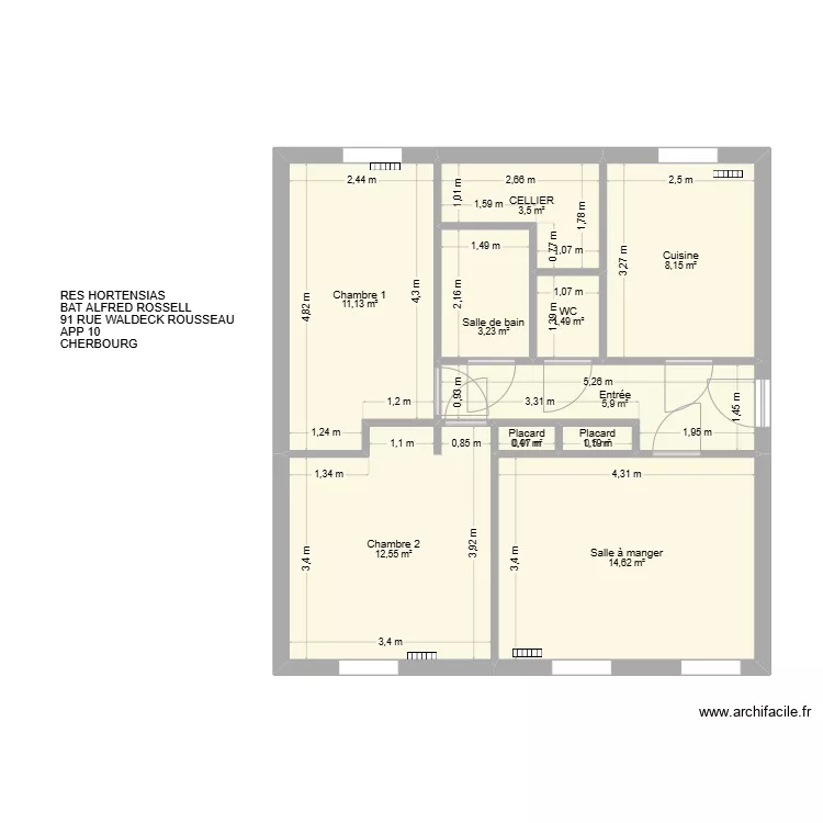 BAT ALFRED ROSSEL APP10. Plan de 