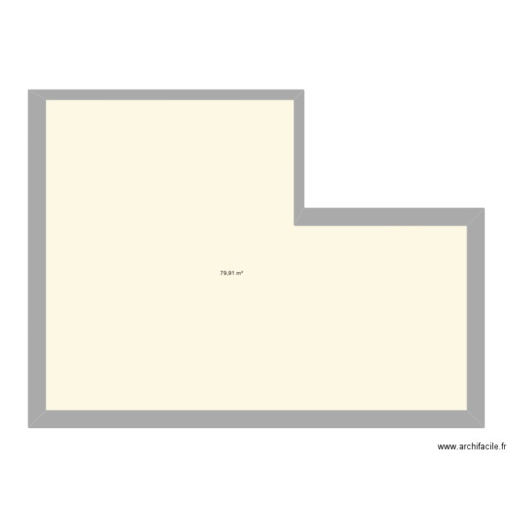 BOURNAREL V3. Plan de 1 pièce et 80 m2