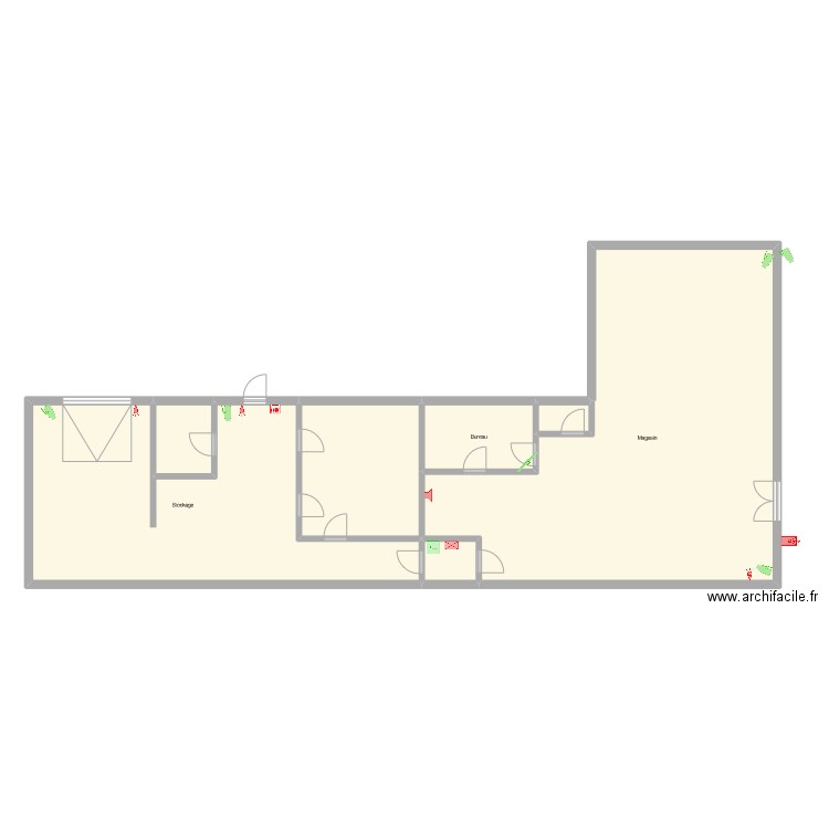 bastid bourg. Plan de 7 pièces et 189 m2