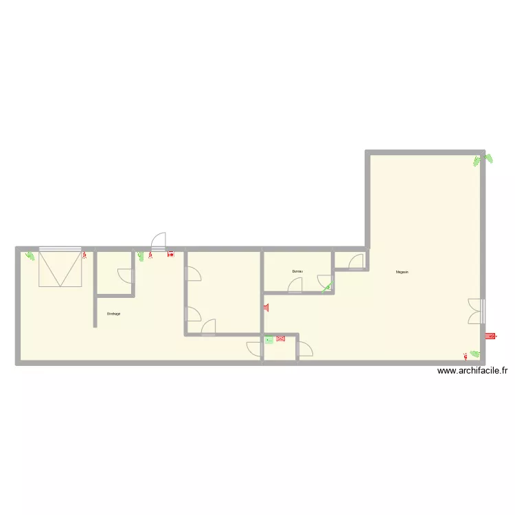 bastid bourg. Plan de 