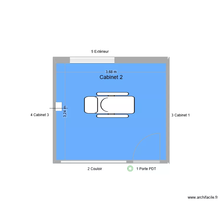 31731 Cabinet 2. Plan de 1 et 12 m² 31731 Cabinet 2. Plan de 1 et 12 m²