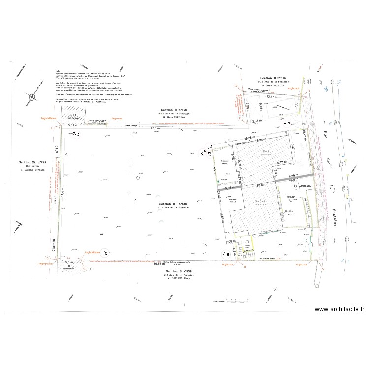 PLAN DE MASSE ETAT EXISTANT. Plan de 0 pièce et 0 m2