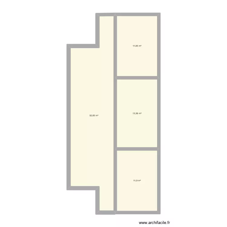 le grand. Plan de 4 Pièces et 70 m² le grand. Plan de 4 Pièces et 70 m²