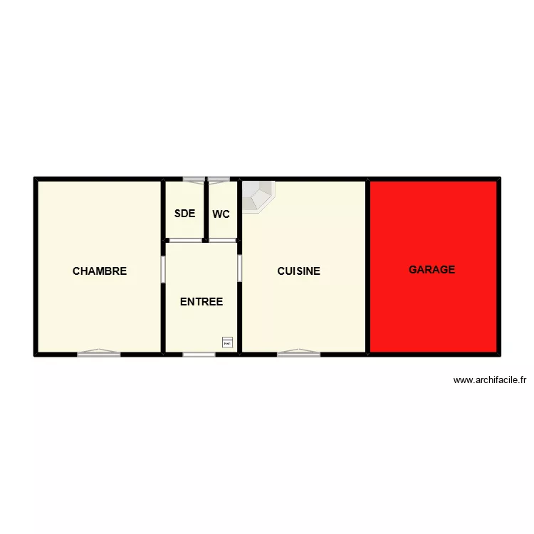 HAUGMARD. Plan de 6  et 61 m²