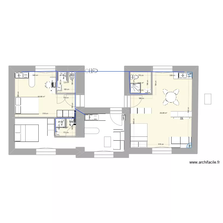ST SEBASTIEN v2 suite. Plan de 