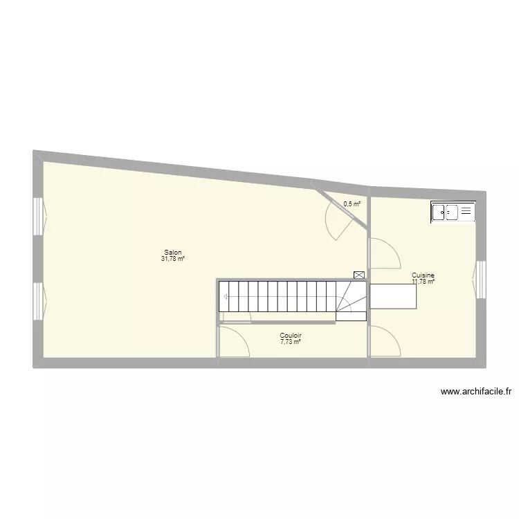 SCI FEC 1er &eacute;tage. Plan de 