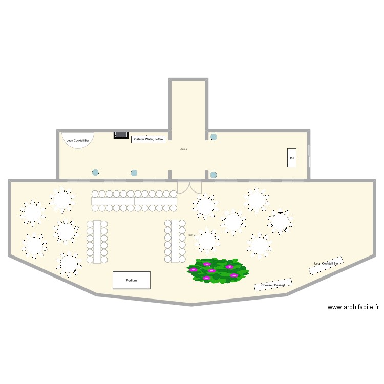 Maya & Vince. Plan de 2 pièces et 571 m2