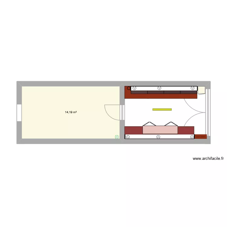 garage palau. Plan de 1 Pièce et 14 m² garage palau. Plan de 1 Pièce et 14 m²