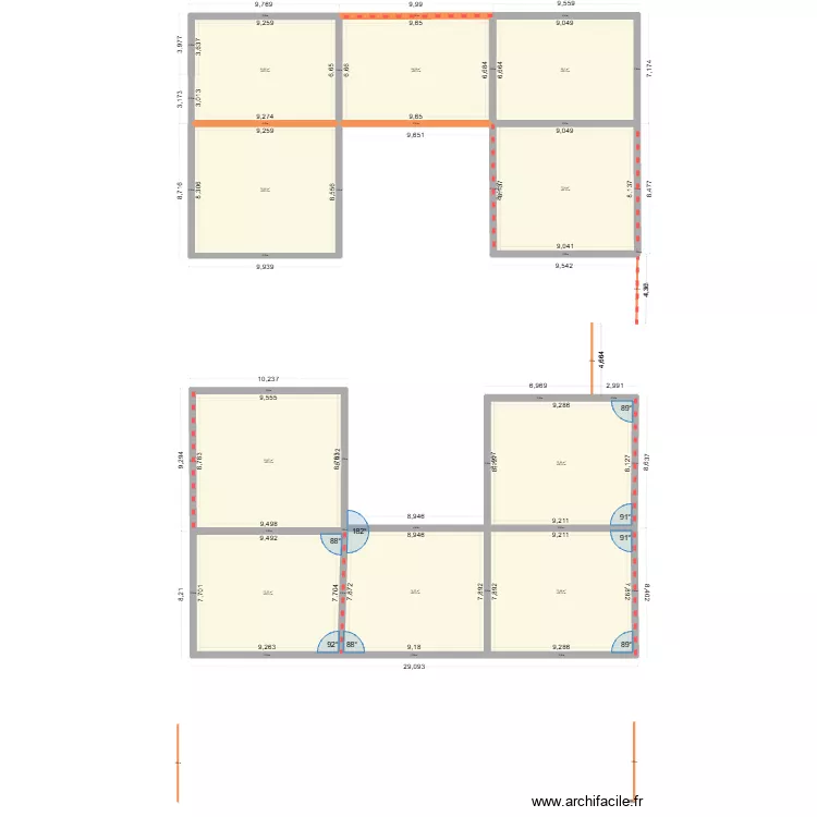 IMMEUBLE LE MUY 8. Plan de 24  et 1456 m²