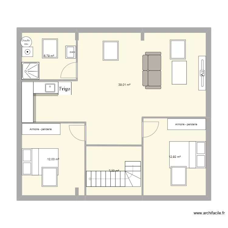 comble st Anne. Plan de 5 et 78 m² comble st Anne. Plan de 5 et 78 m²