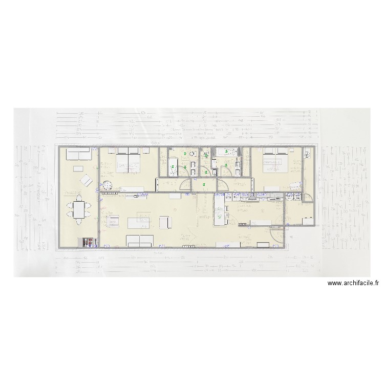Plan Electricité Dragonera Laurent. Plan de 12 pièces et 132 m2