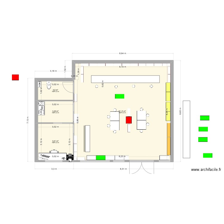 V4S LCR VERGER OASIS 3. Plan de 4 pièces et 88 m2