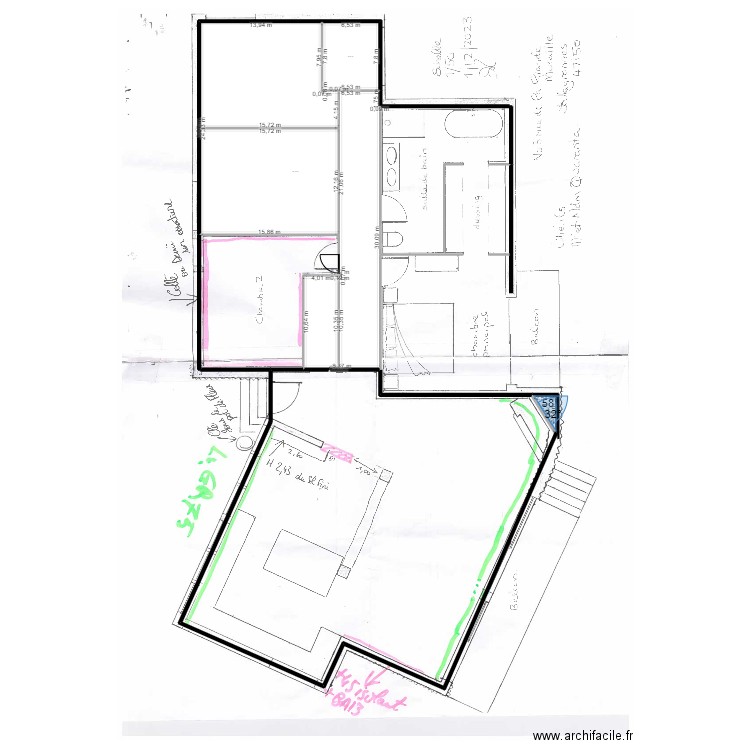 NICOLA. Plan de 3 pièces et 618 m2