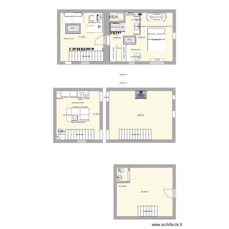 Anduzesept2025. Plan de 5 pièces et 106 m2