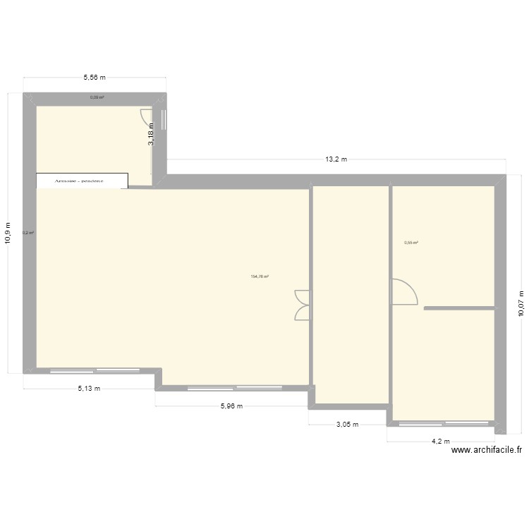 Canjanfard_2. Plan de 4 pièces et 156 m2
