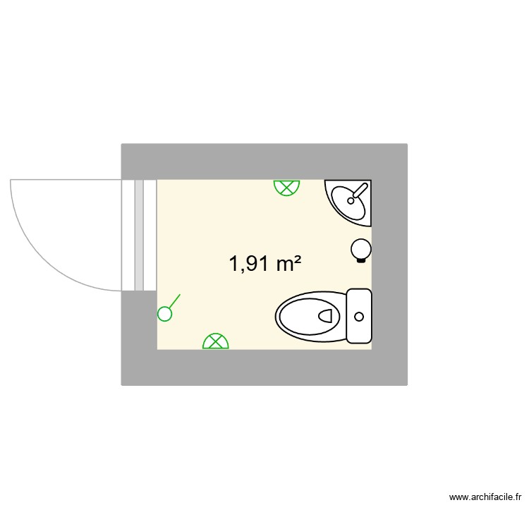 toilette polymatic. Plan de 0 pièce et 0 m2