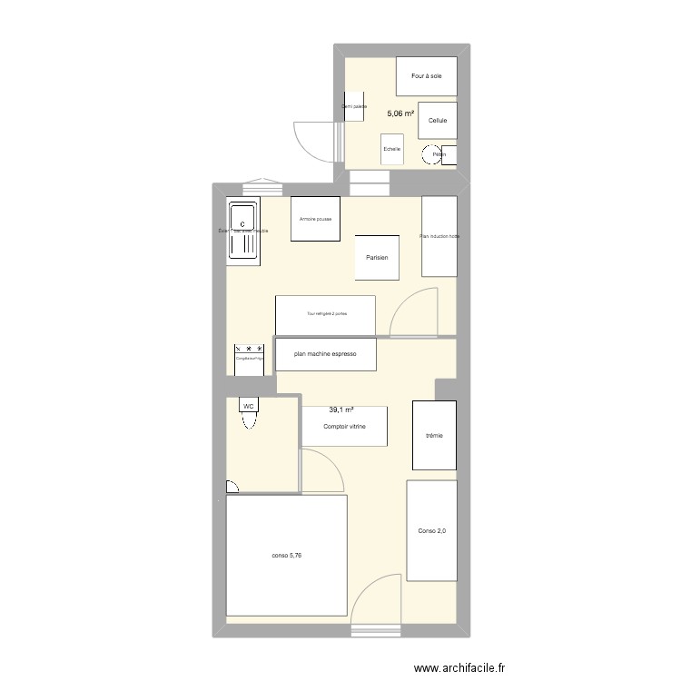 71 damrémont. Plan de 0 pièce et 0 m2