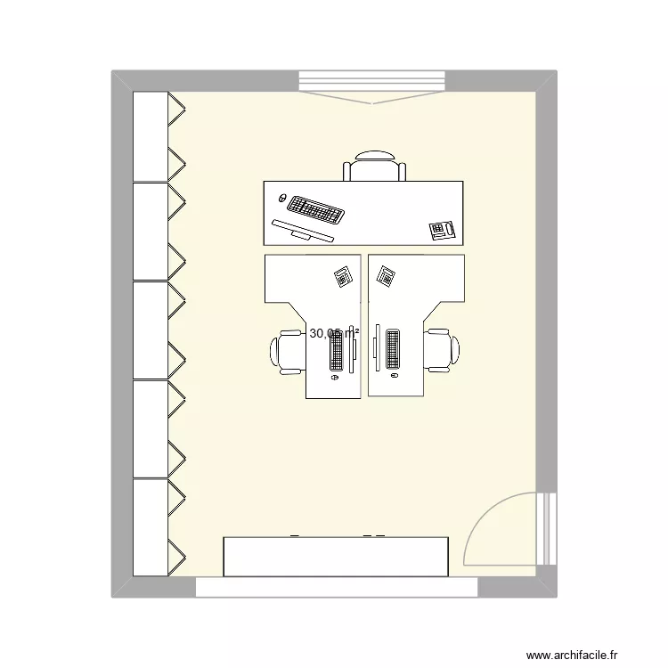 bureau. Plan de 1 et 30 m² bureau. Plan de 1 et 30 m²