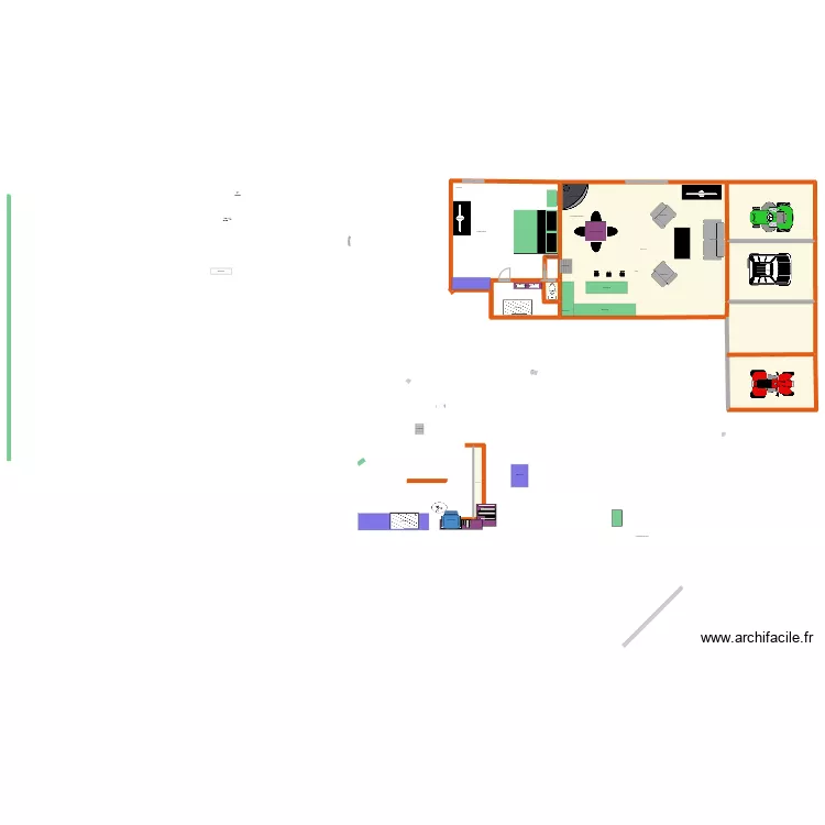 appartement 4. Plan de 