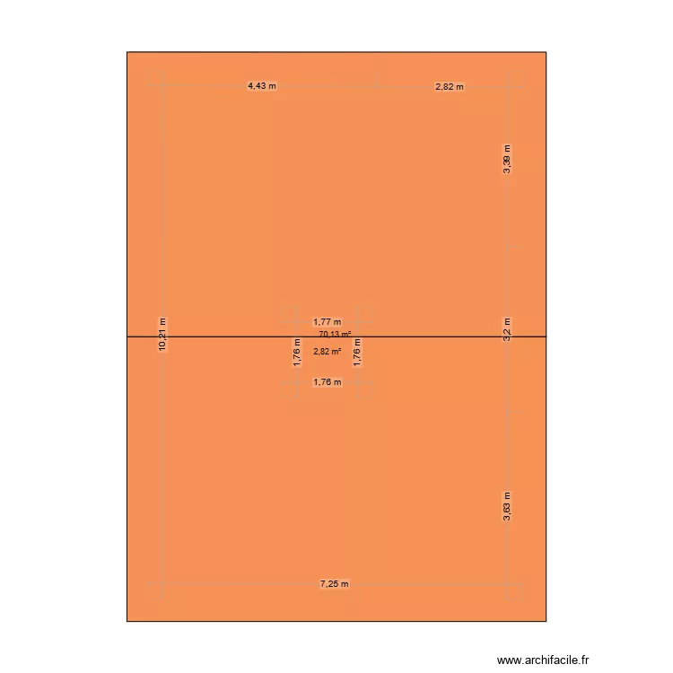 Test_11_etages. Plan de 17  et 220 m²
