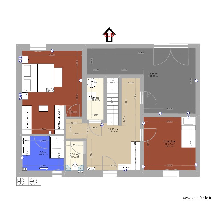 MAISON PIGNAN 4. Plan de 12 pièces et 155 m2