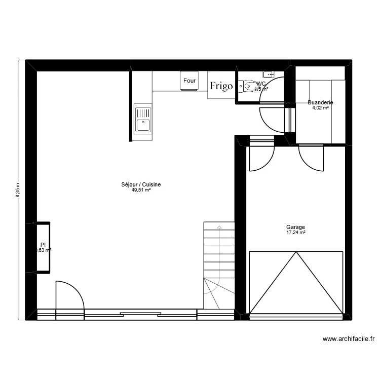 Satin - Chamoux V2. Plan de 16 et 145 m² Satin - Chamoux V2. Plan de 16 et 145 m²