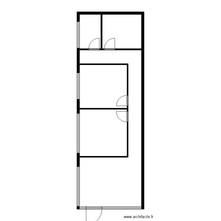 SCI DES GROSEILLES. Plan de 5 pièces et 66 m2