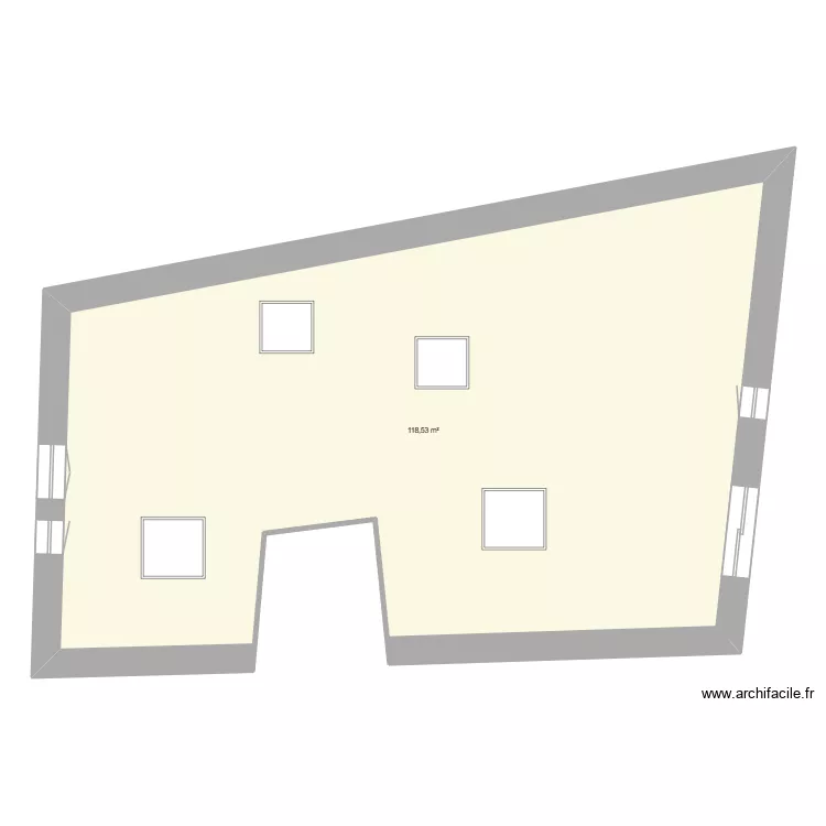 2i&eacute;me pomerols. Plan de 1 Pièce et 119 m²