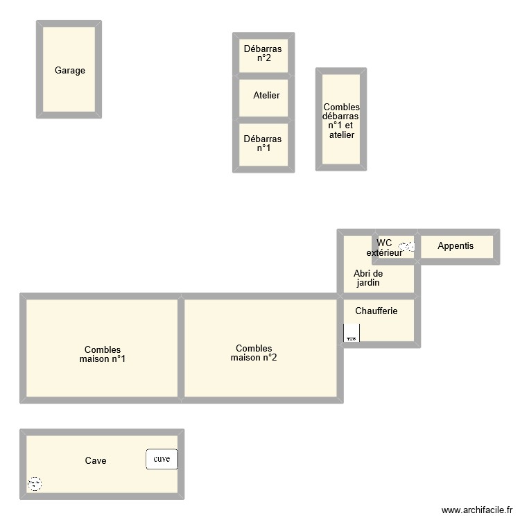 bourdin dependance. Plan de 0 pièce et 0 m2