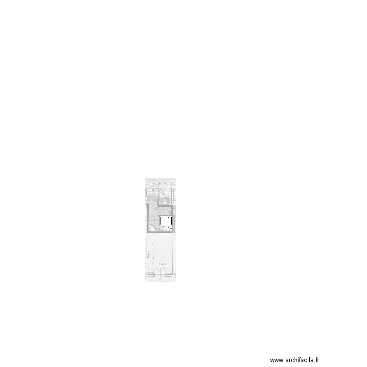 salle de bain apt 48 V2. Plan de 0 pièce et 0 m2