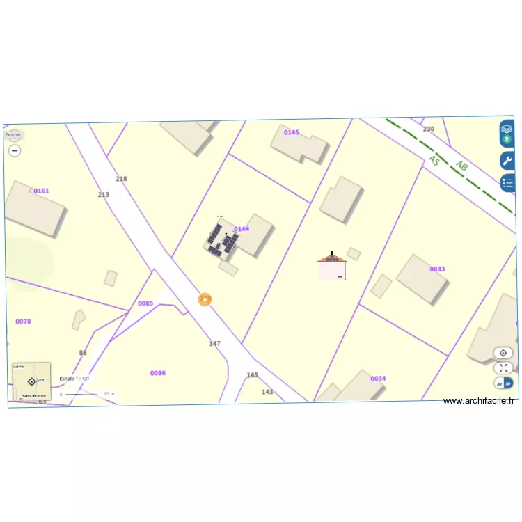 toiture DP. Plan de toiture DP. Plan de