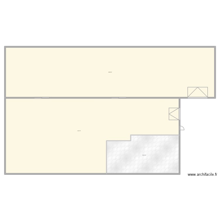 PROJET EXTENTION. Plan de 3 pièces et 935 m2
