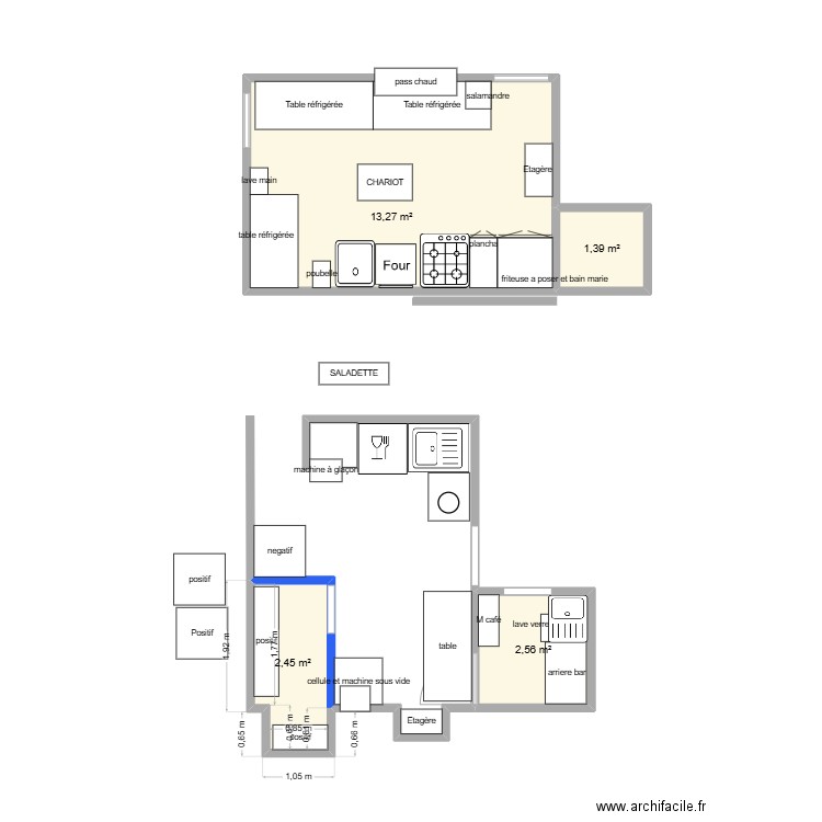 guemene penfao. Plan de 4 pièces et 20 m2