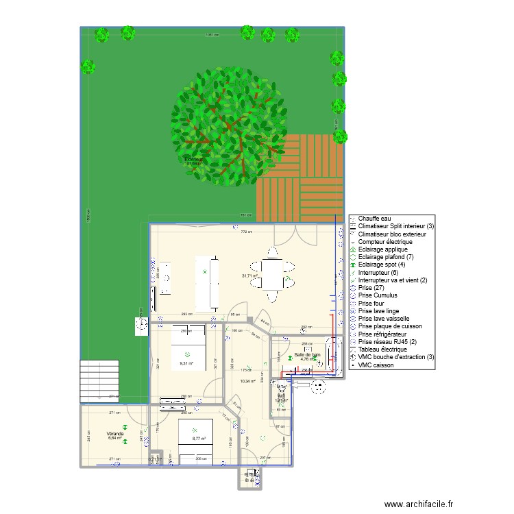 LA BLANCARDE avec cote. Plan de 0 pièce et 0 m2