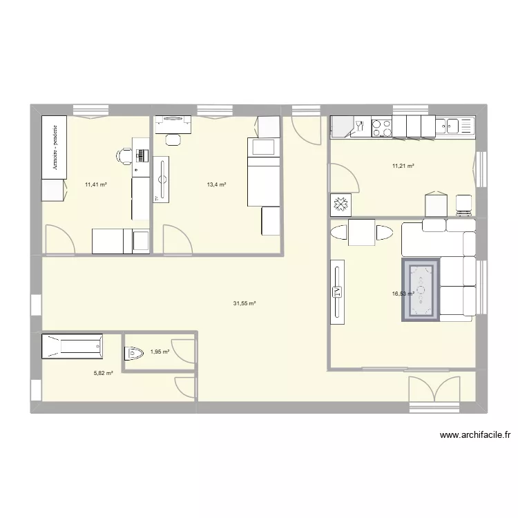 NVE. Plan de 7 et 92 m² NVE. Plan de 7 et 92 m²