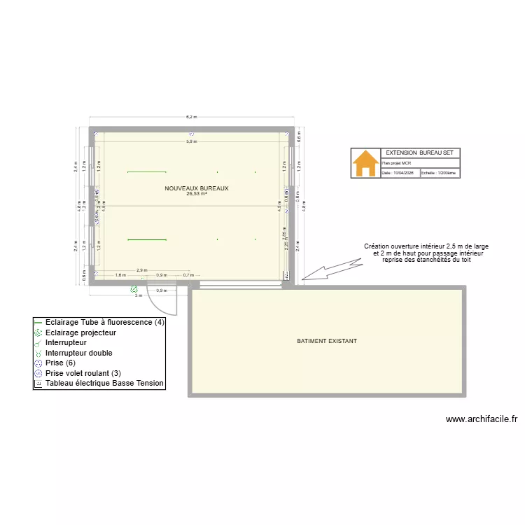 SET. Plan de 2 et 52 m² SET. Plan de 2 et 52 m²