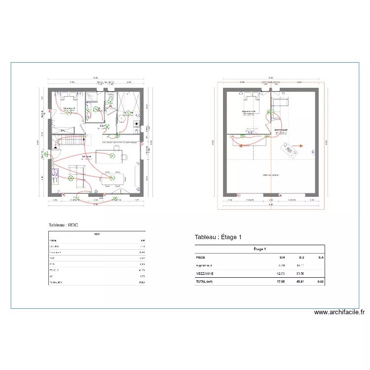 SURIER ARBOR. Plan de 