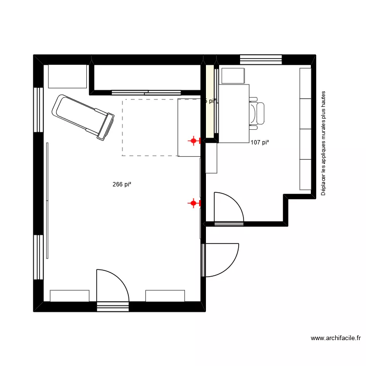 sous-sol Chow 2. Plan de 3 et 35 m² sous-sol Chow 2. Plan de 3 et 35 m²