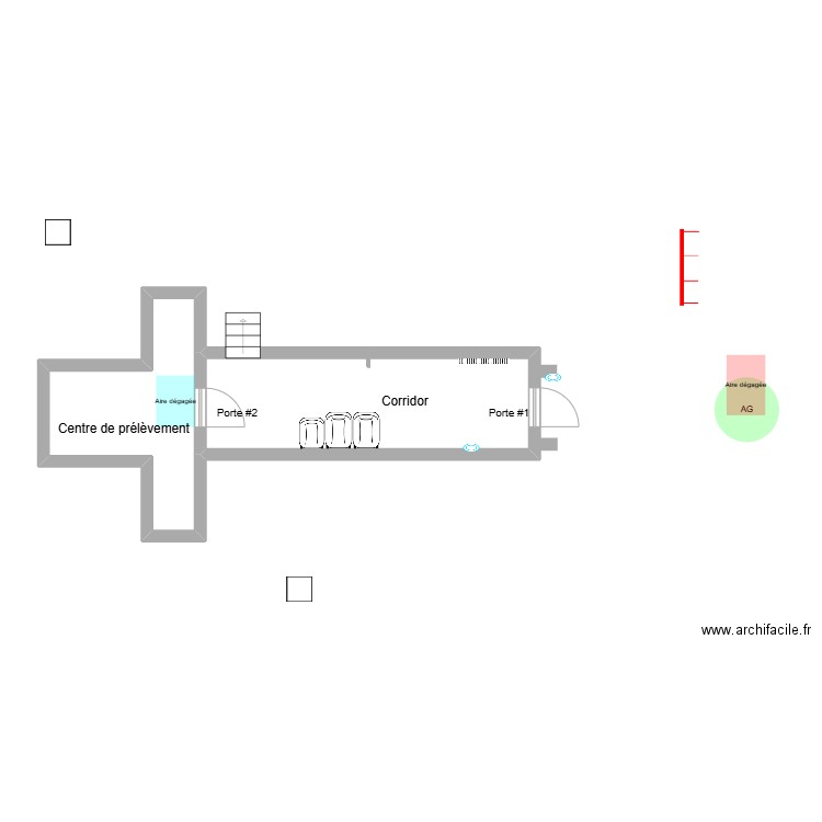 Entrée 502. Plan de 2 pièces et 26 m2